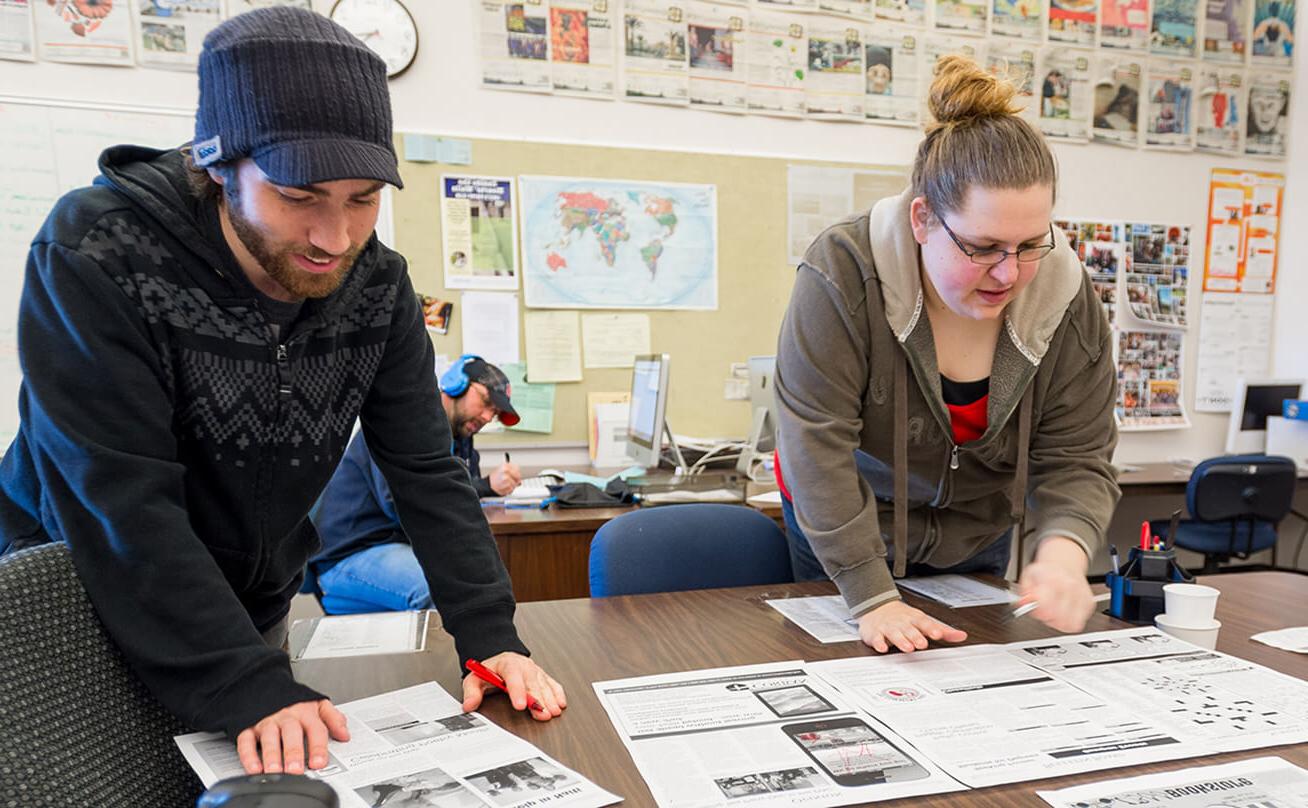 Photo of students working on The Commuter